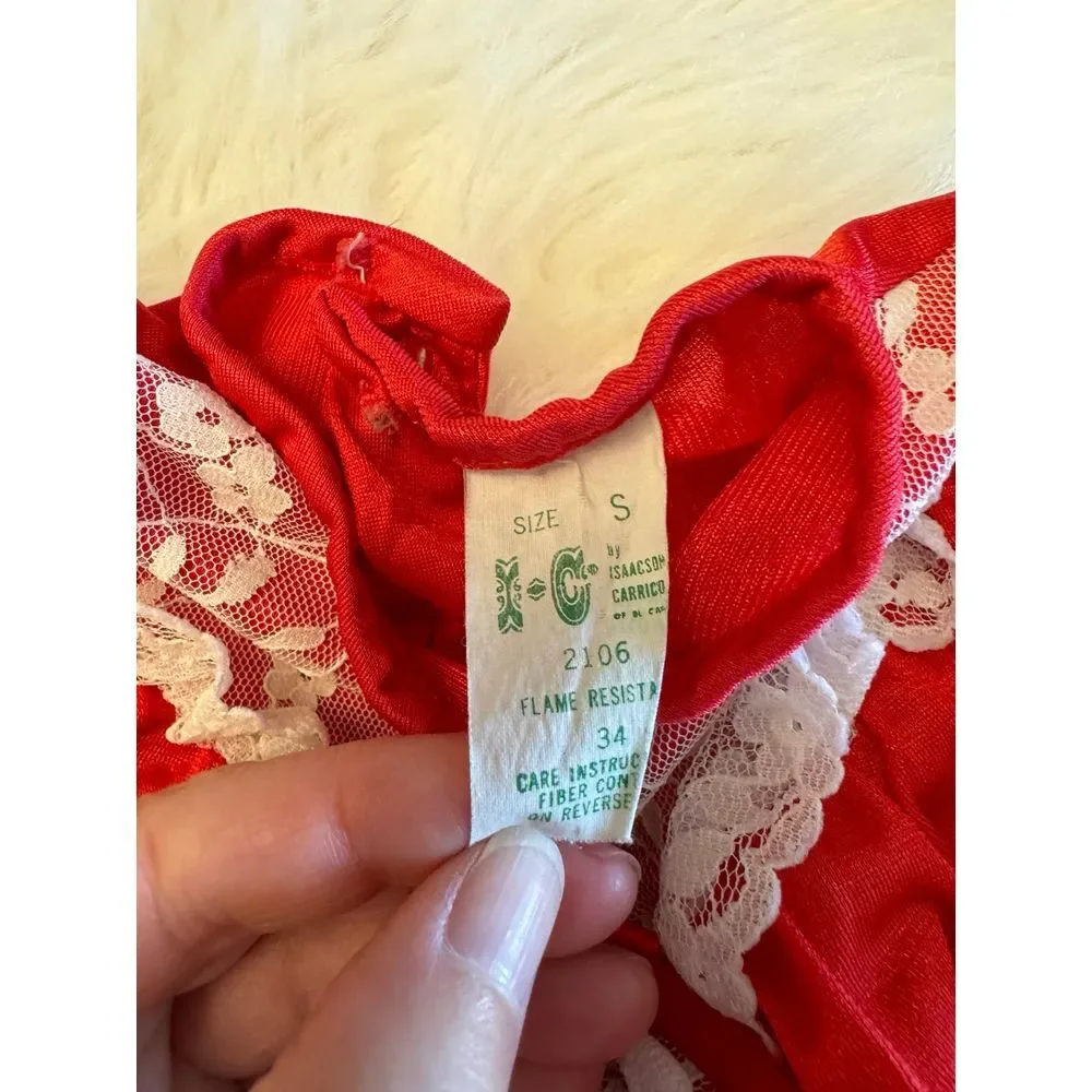Vintage IC Isaacson Carrico‎ Toddler Nightgown Sz Small